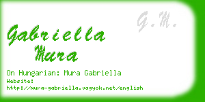 gabriella mura business card